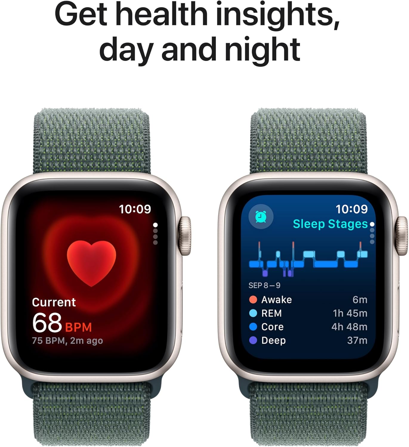 Apple Watch SE (2nd Gen) GPS, 40mm, Starlight Aluminium