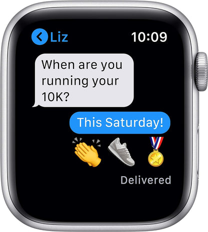 Apple Series 6 44mm GPS Silver Aluminum Renewed