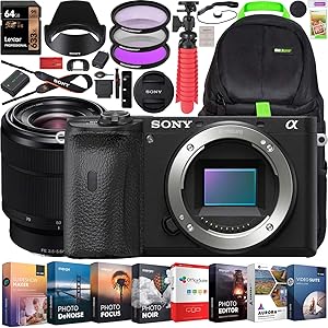 Sony E20SNILCE6600BX6 a6600 4K Camera Lens Bundle