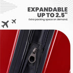 Spyder 210 Rails 3-Piece Luggage Set Red