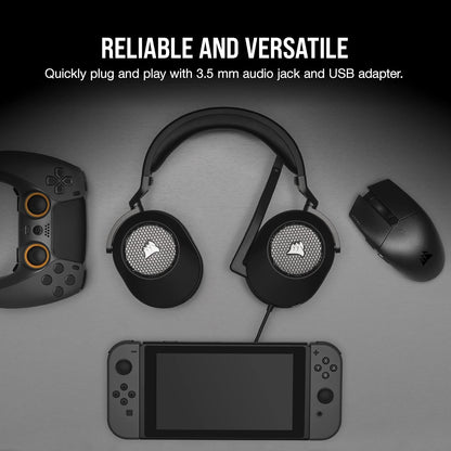 Corsair CA-9011270-NA HS65 Surround Gaming Headset - Dolby Atmos, iCUE