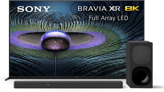 Sony BRAVIA XR Z9J 75-Inch 8K TV Soundbar Bundle