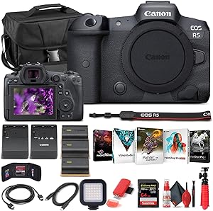 Canon 4147C002 EOS R5 Mirrorless Camera Body Bundle Renewed