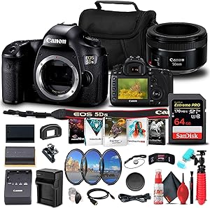Canon 0581C002 EOS 5DS DSLR Camera Body 50mm Bundle Renewed