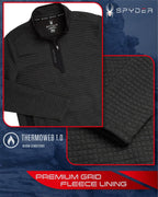 Spyder Men's Quarter Zip Sweatshirt UPF 30+ Fleece Pullover