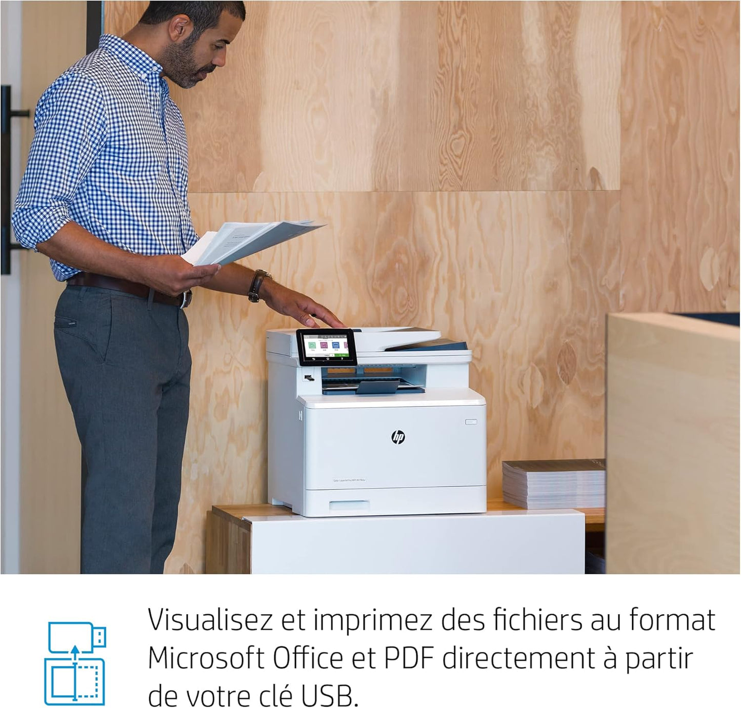 HP M479fdn Color LaserJet Pro Multifunction Printer