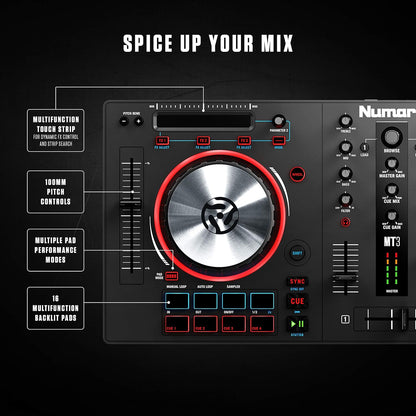 Numark Mixtrack 3 DJ Controller Serato Virtual DJ