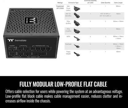 Thermaltake PS-TPD-1000FNFAGU-4 Toughpower GF3 1000W ATX 3.0 PCIe 5.0 PSU