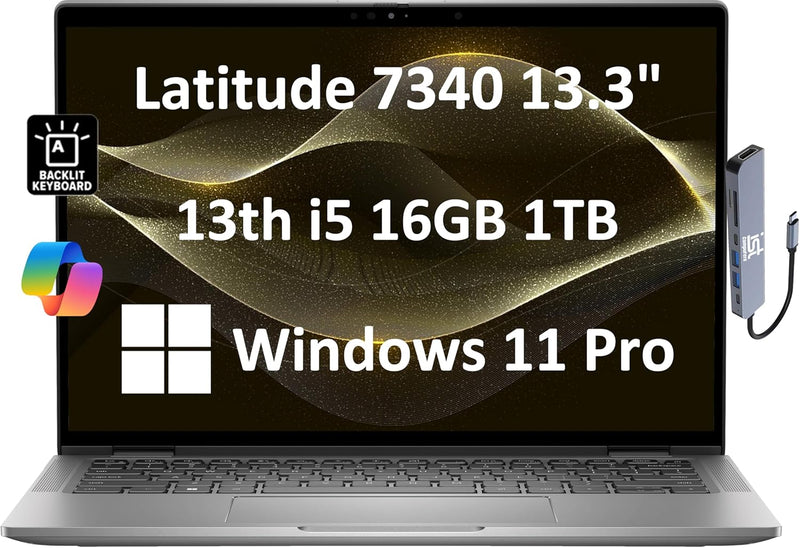 Dell Latitude 7340 Business Laptop with AI Copilot — main product image