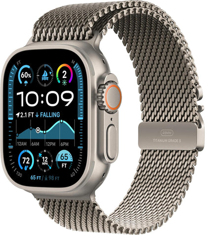 Apple MXKD3AM/A Watch Band - 49mm Milanese Loop - Natural