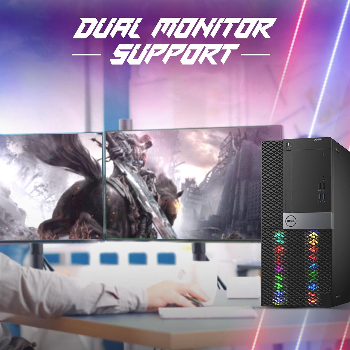 Dell RGB Tower i7 Gaming PC RX 6400 Renewed