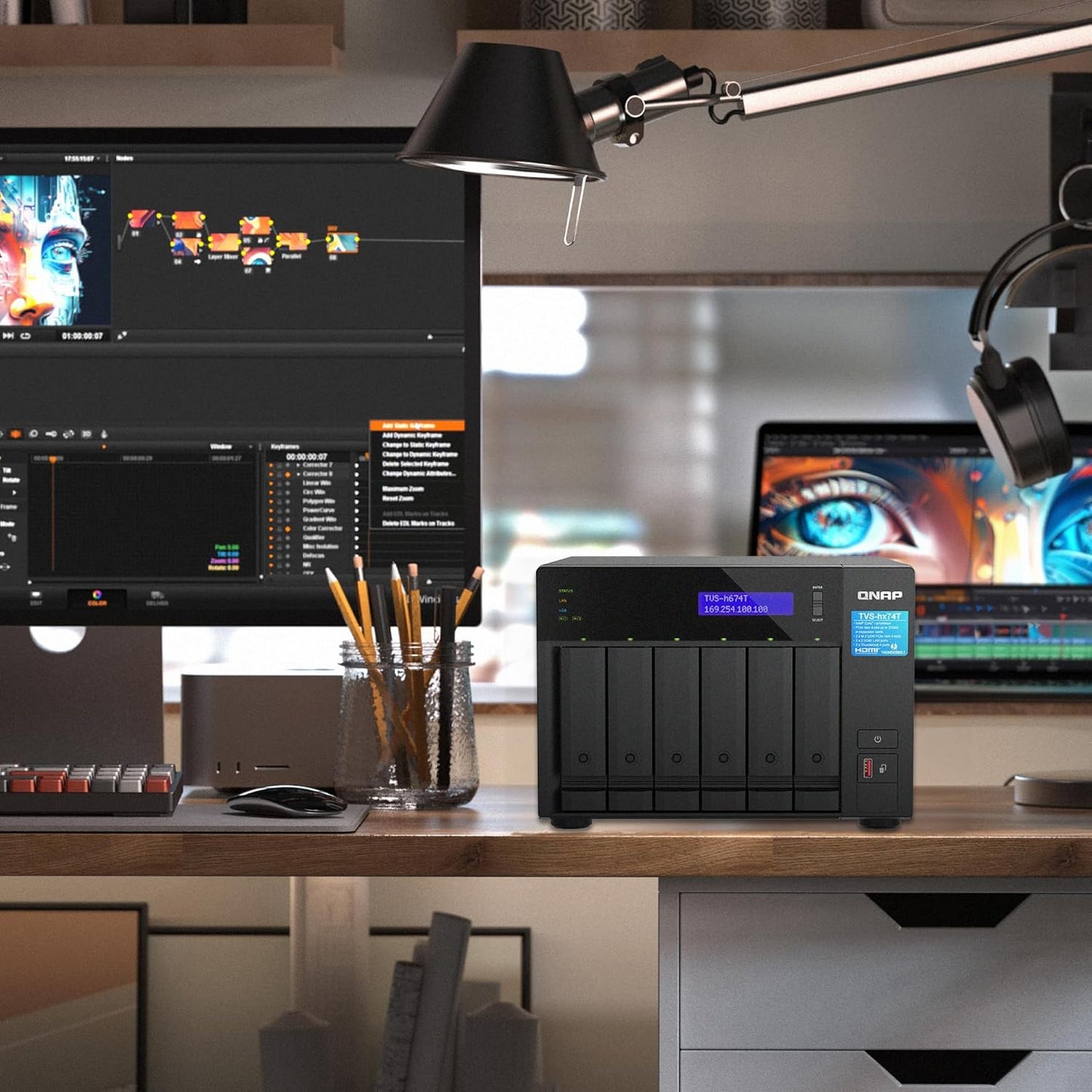 QNAP TVS-h674T-i5 6-Bay Thunderbolt 4 Desktop NAS