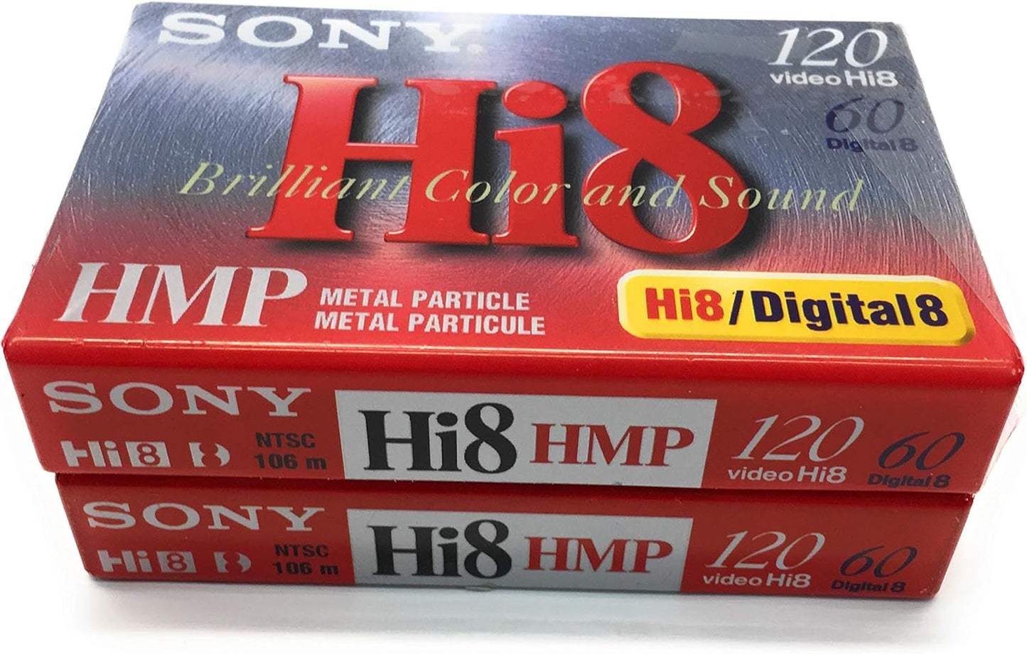 Sony P6-120HMP Hi8 Metal Particle Video Tape 2-Pack