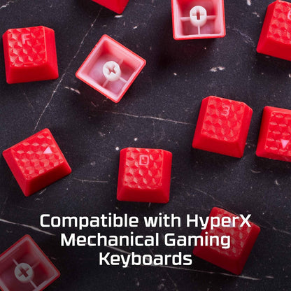 HyperX 519T6AA#ABA Rubber Keycaps - Gaming Accessory Kit - Red