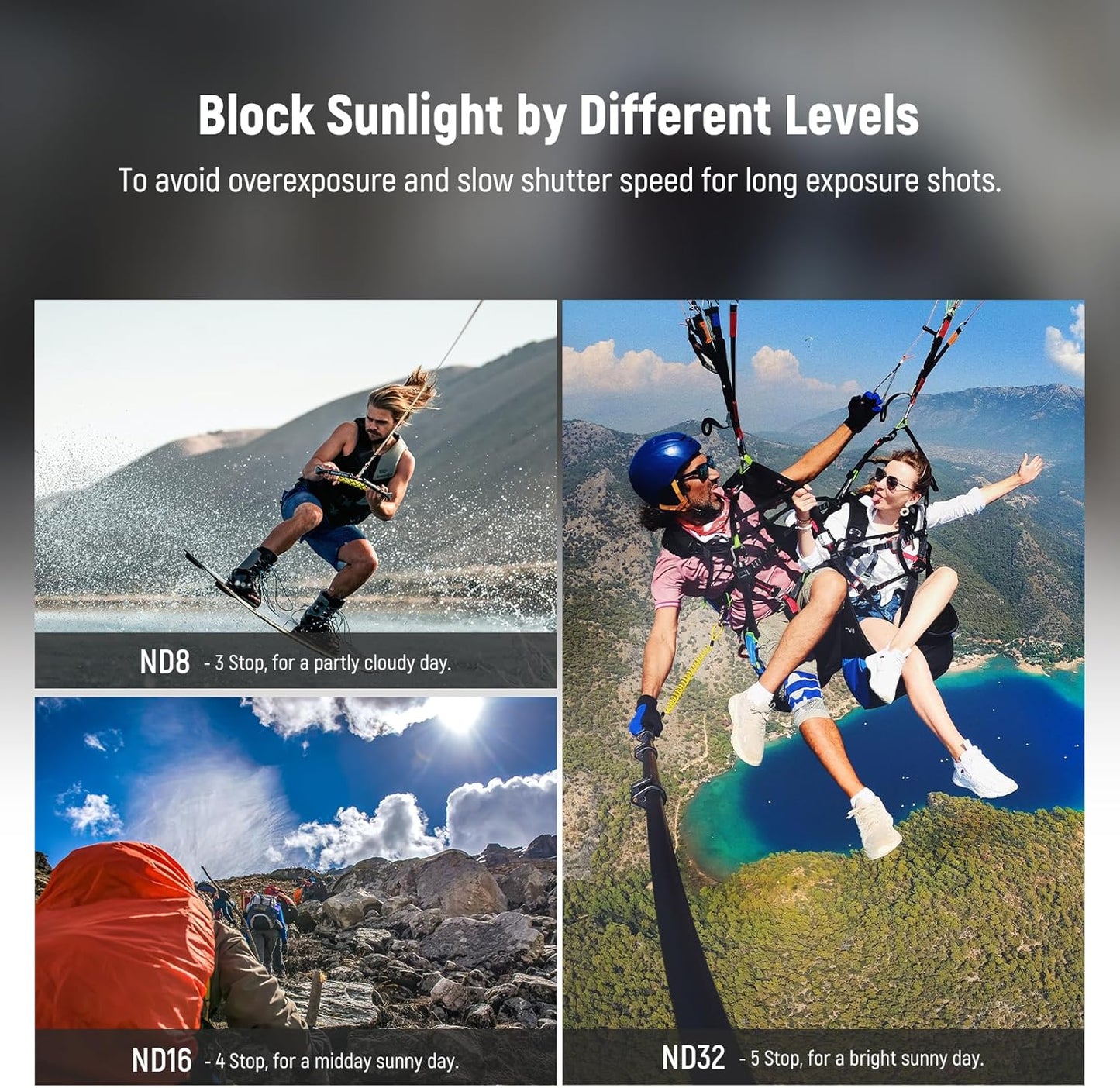 Neewer 10101987 ND Filter Set for GoPro Hero 12/11/10/9