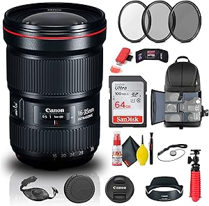 Canon EF 16-35mm f/2.8L III USM Wide Angle Zoom Lens Kit