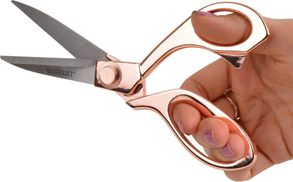 Westcott 16968 8-Inch Rose Gold Scissors - Stainless Steel, Office/Home