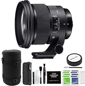 Sigma 259955 105mm F1.4 Art DG HSM Lens Nikon Bundle