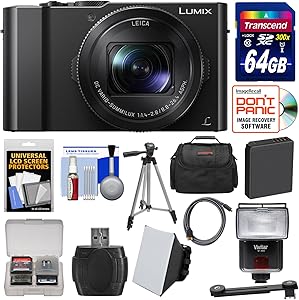 Panasonic Lumix DMC-LX10 4K Wi-Fi Camera Kit