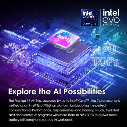 MSI PRE13EVOA2014 Prestige 13 AI+ Evo 2.8K OLED Laptop