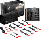 MSI MEGAI1300PPCIE5 1300W ATX 3.0 Gaming Power Supply