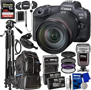 Canon CAER524105LGEB1 EOS R5 Mirrorless Camera 24-105mm Lens Bundle — main product image
