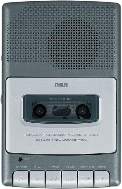 RCA RP3504 Shoebox Cassette Voice Recorder - Gray