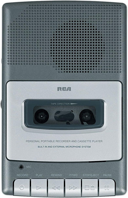 RCA RP3504 Shoebox Cassette Voice Recorder - Gray