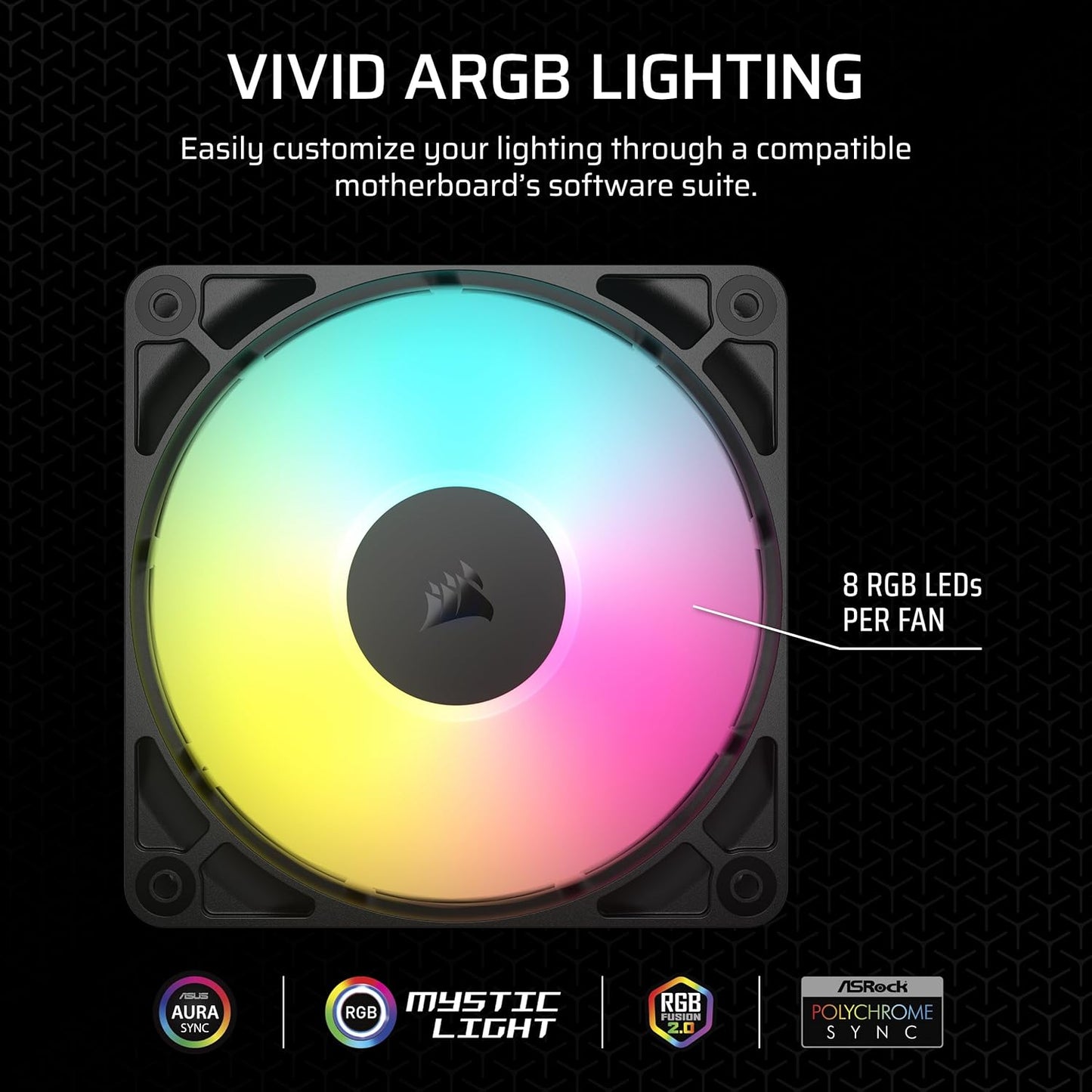 Corsair CO-9050181-WW RS120 ARGB PWM Fan Triple Pack