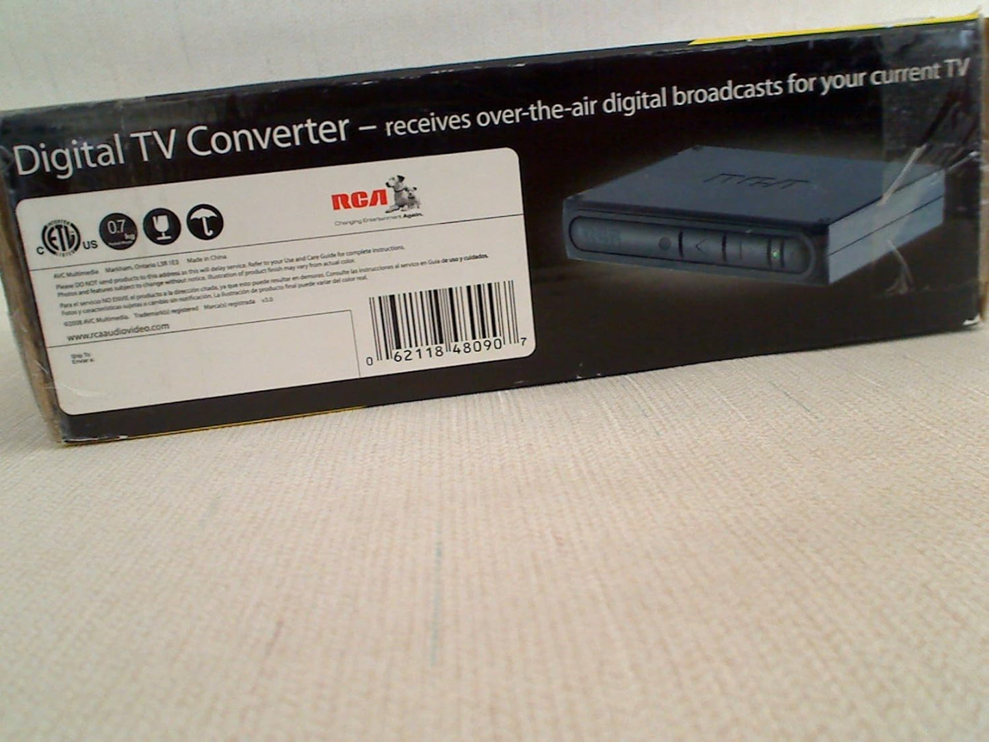 RCA BX20 CRG DTA809 Digital TV Converter Box