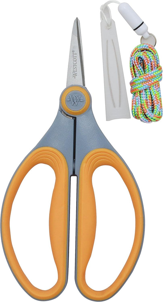 Westcott Titanium Precision Scissors 6-Inch (Yellow)