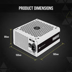 Corsair CP-9020232-NA RM850 White 850W 80+ Gold PSU