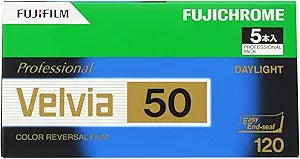Fujifilm 120 VELVIA50 EP NP 12EX 5 - Professional Color Slide Film — main product image
