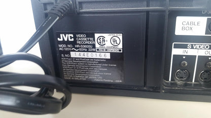 JVC HR-S3600U 4-Head S-VHS VCR Recorder Player