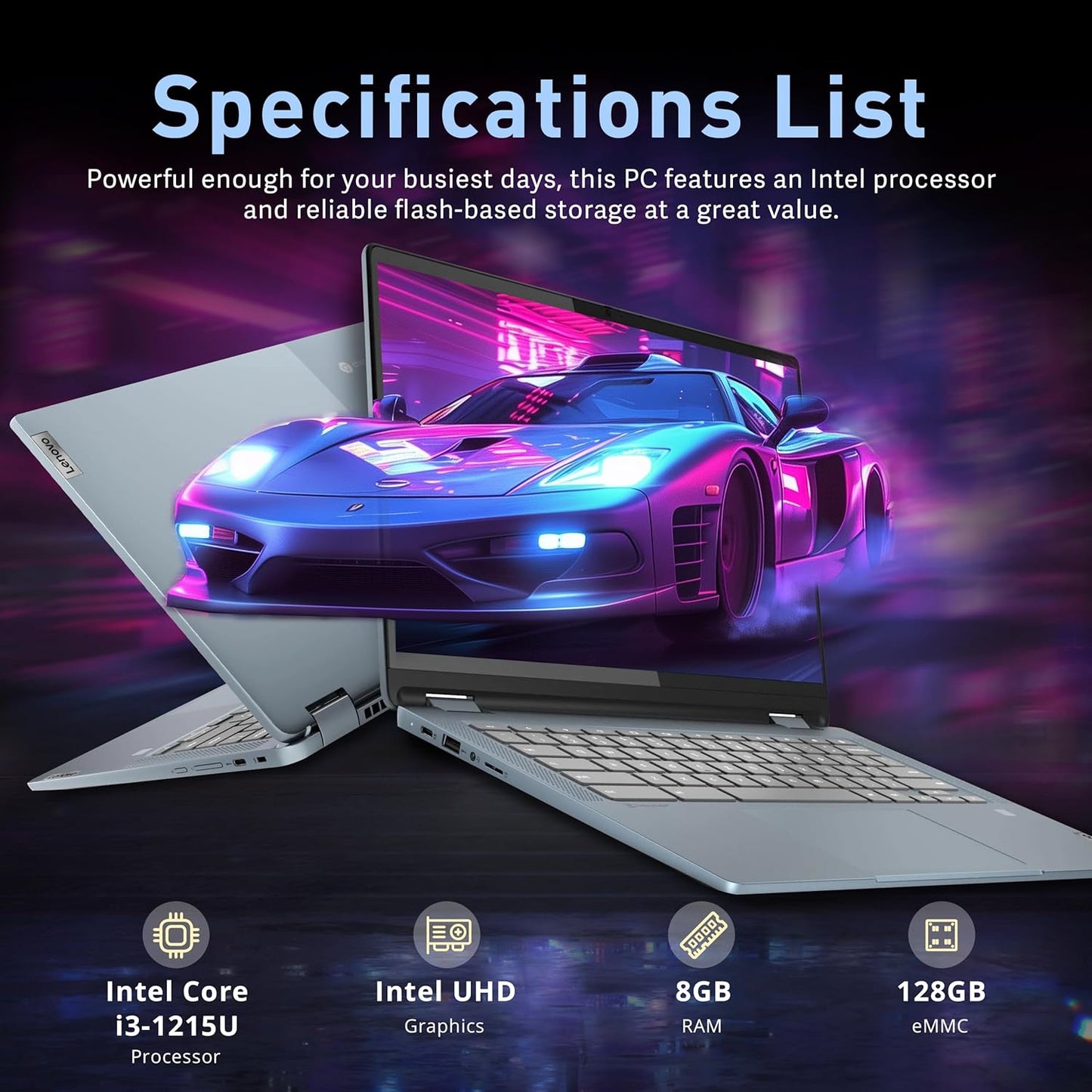 Lenovo Flex 5 14" i3 Touch 2-in-1 Laptop