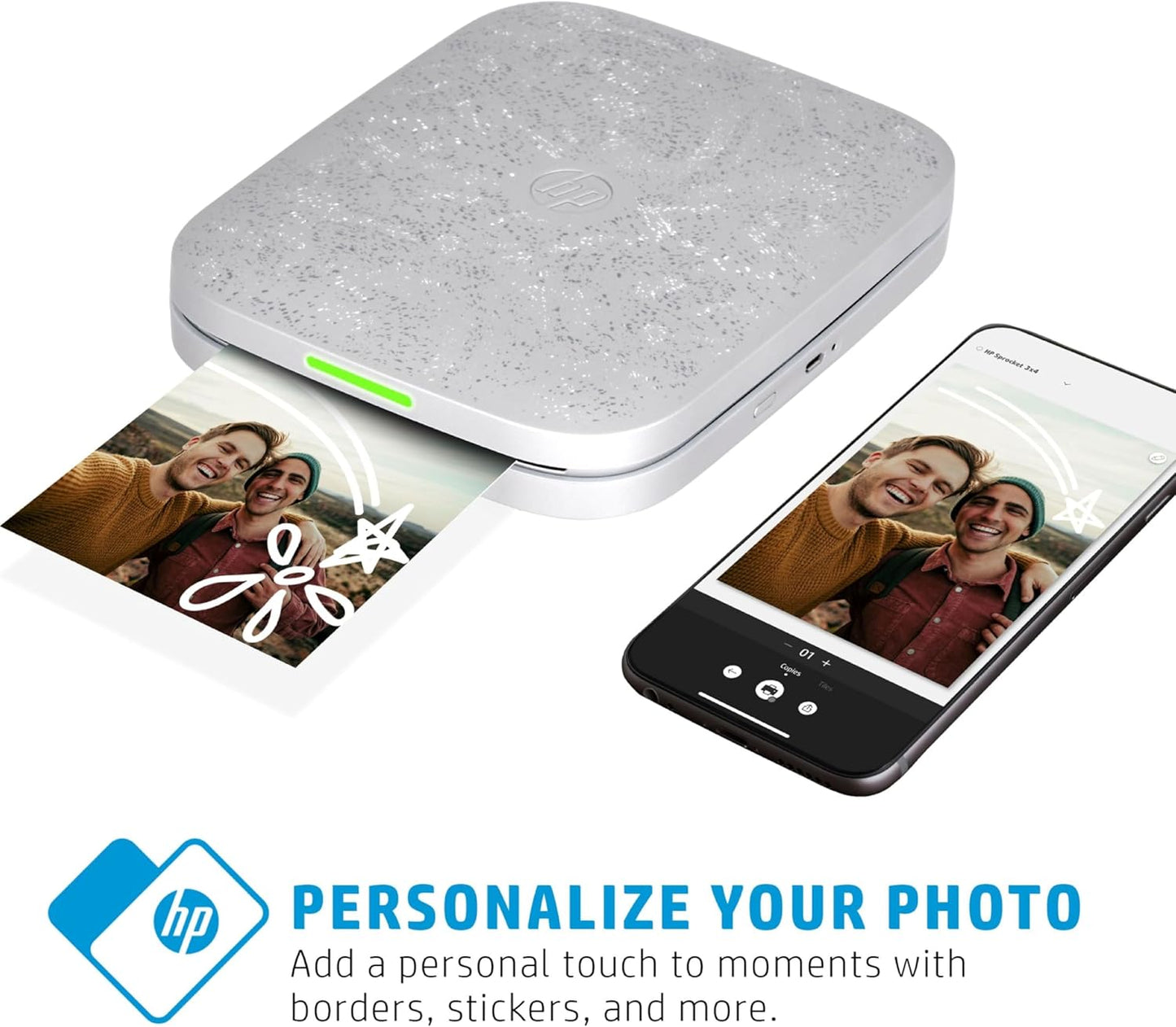 HP HPISP3X4W Sprocket 3x4" Portable Photo Printer