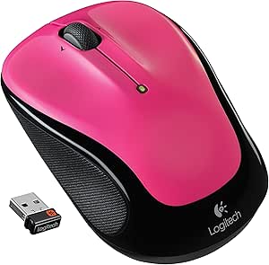Logitech M325 Wireless Mouse Brilliant Rose Renewed
