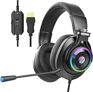 HP HP5GS USB Gaming Headset - 7.1 Surround Sound, RGB — main product image