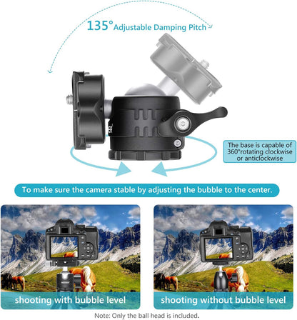 Neewer 28mm Low Profile Tripod Ball Head 360°