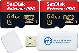 SanDisk 64GB_TF_Extreme Pro_x2_R6 MicroSD Card 2-Pack - GoPro Ready
