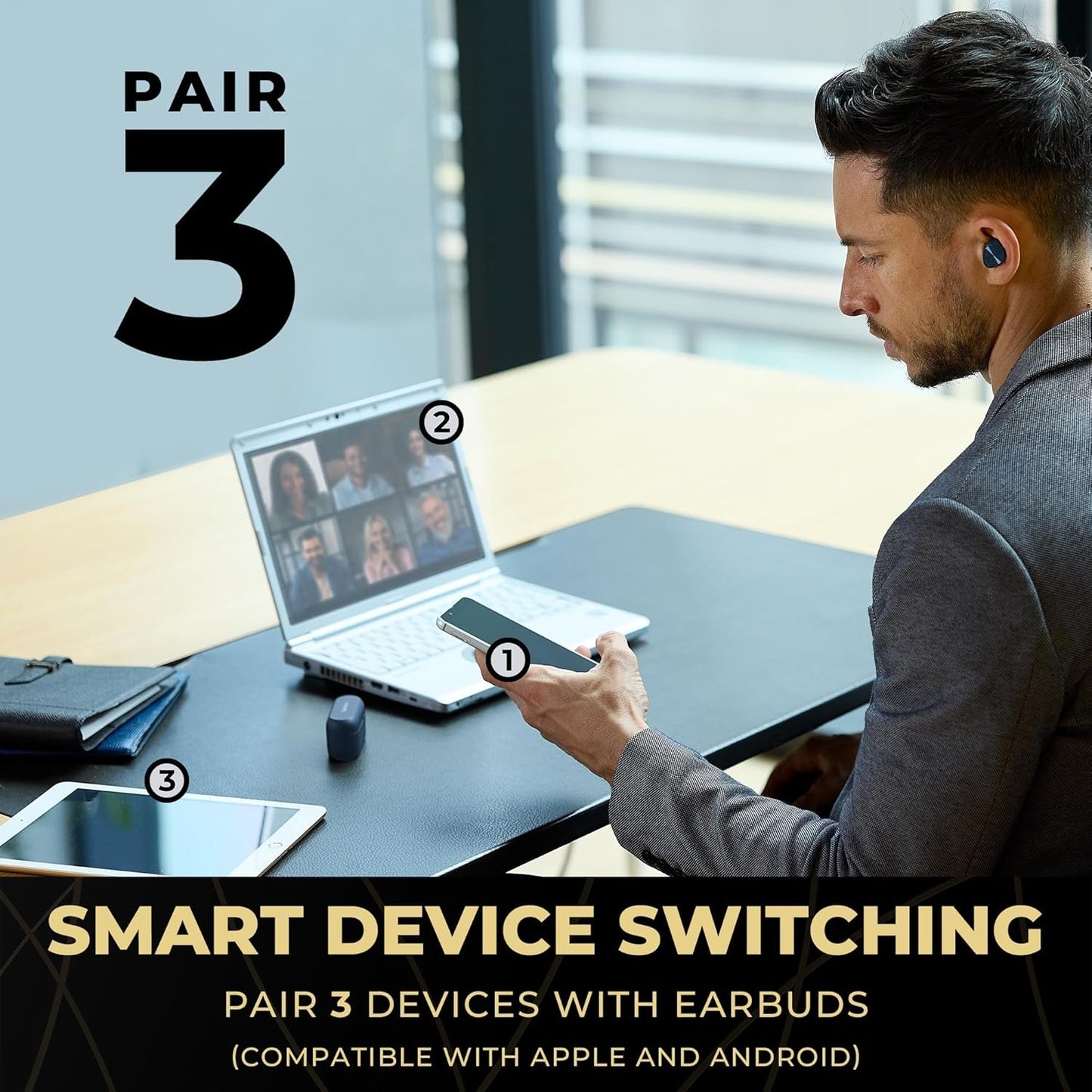 Technics EAH-AZ80-A Premium Wireless Noise Cancelling Earbuds