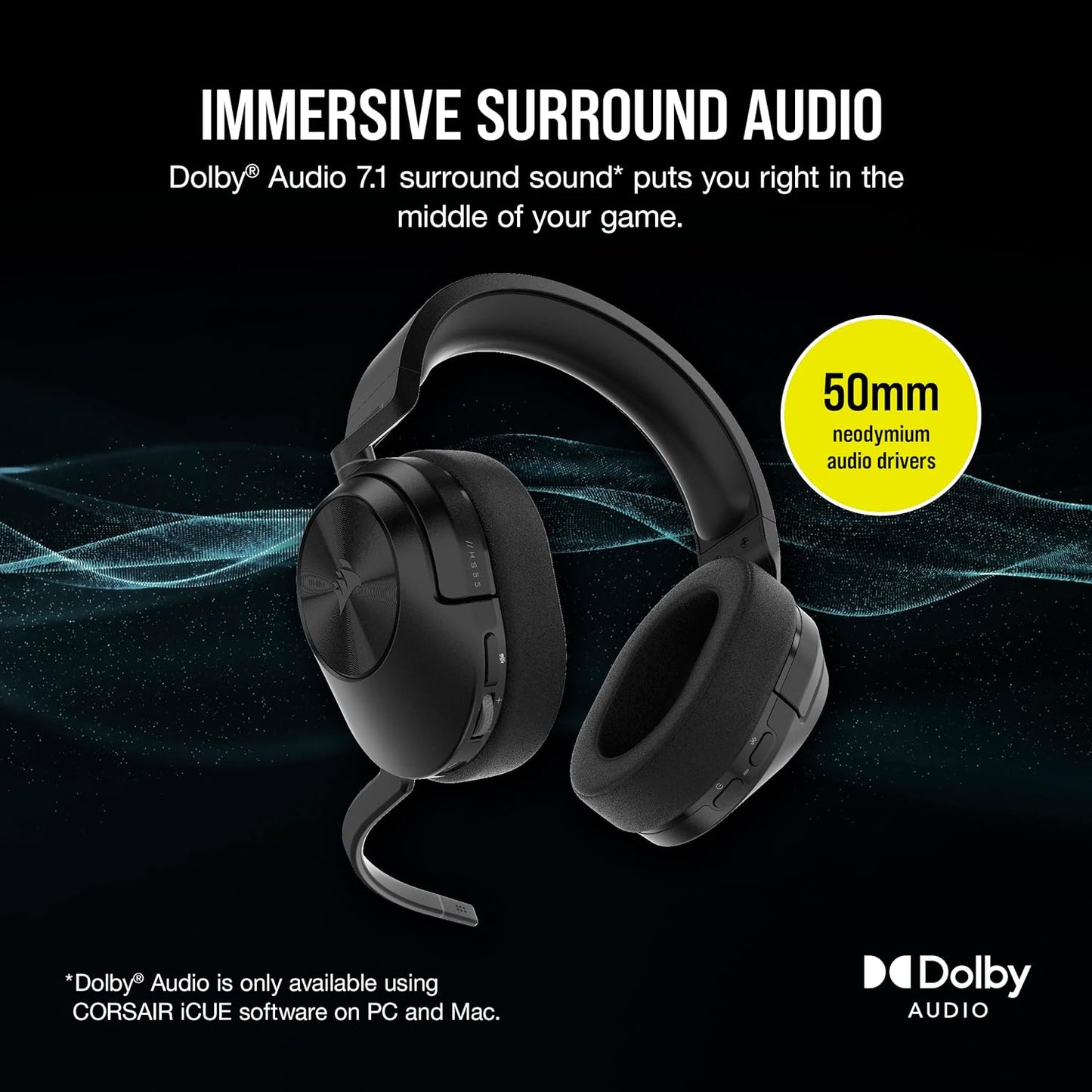 Corsair CA-9011280-NA HS55 Wireless Gaming Headset