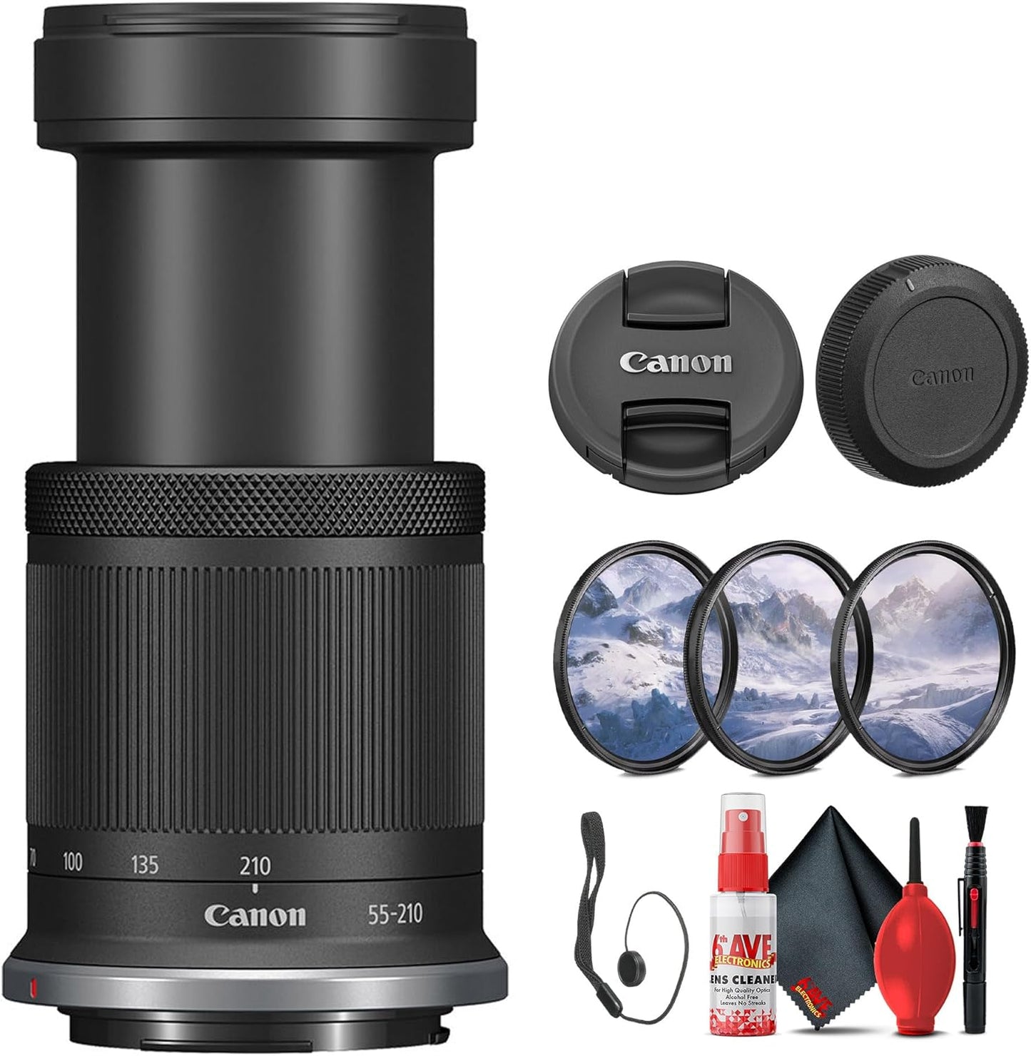 Canon 5824C002 RF-S 55-210mm Lens Filter Bundle