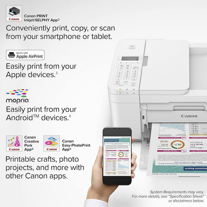 Canon TR4720 PIXMA Wireless All-in-One Printer - White