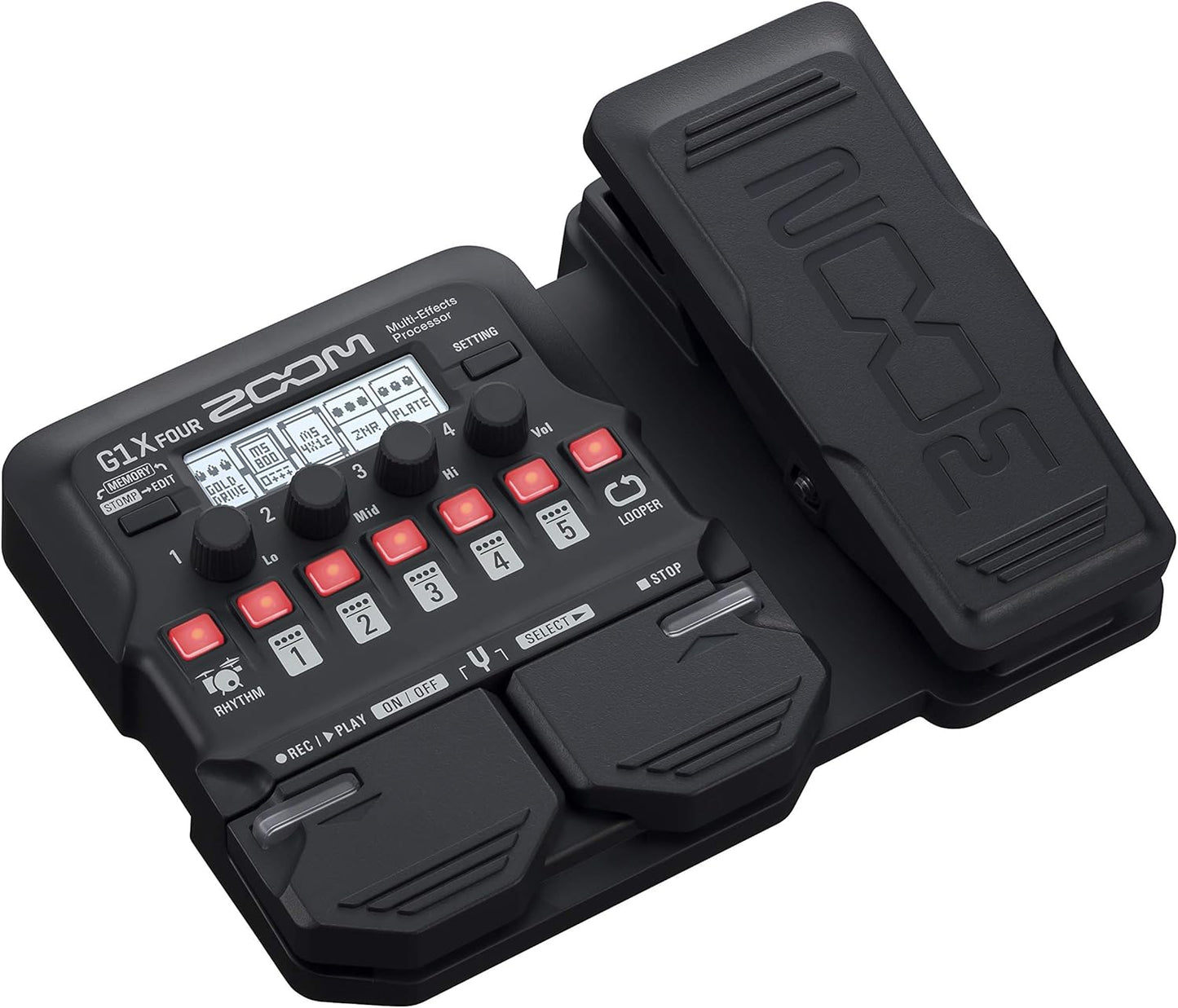 Zoom G1X FOUR Multi-Effects Guitar Pedal Expression Pedal