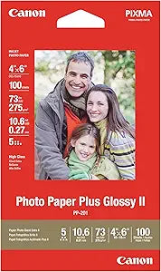 Canon XYZ Photo Paper Plus Glossy II 4x6 100 Sheets