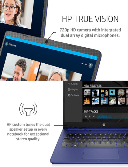 HP 14-fq0010nr 14" Laptop AMD 3020e 4GB 64GB eMMC