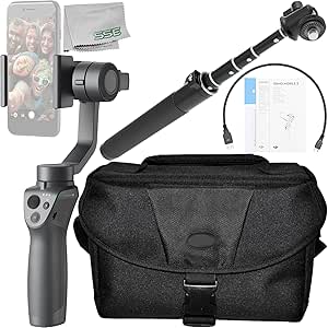 DJI Osmo Mobile 2 Smartphone Gimbal and Extension Stick Bundle