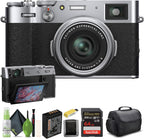 Fujifilm 16642939 X100V Digital Camera Silver Bundle