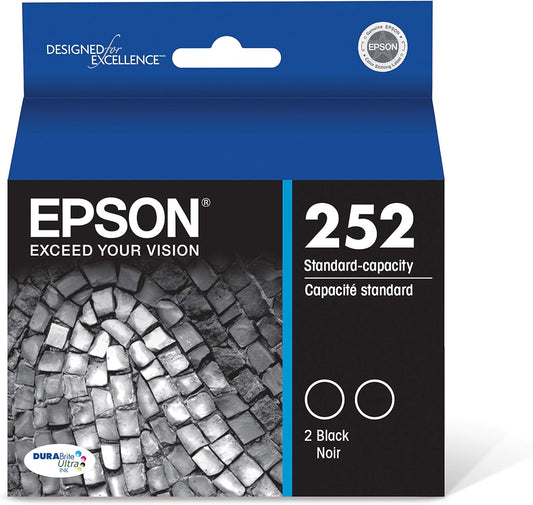Epson T252120-D2 252 Black Ink Dual Pack